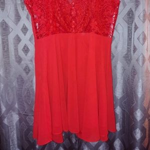 🍒 Lulu's Cherry Red Sphagetti strap Dress